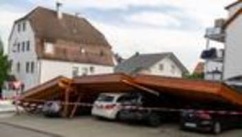 Gewitter im Südwesten: Superzelle richtet Schäden im Südwesten an