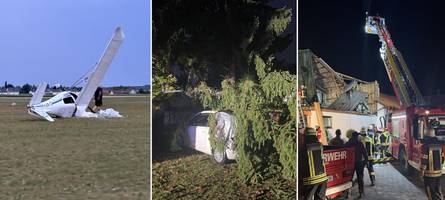 Flugzeug zerstört, Halle abdeckt, Bäume stürzen auf Autos: Enorme Schäden nach Unwetter im Unterallgäu