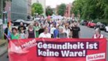 Gesundheitsreform: Hunderte in Potsdam gegen Kürzungen im Gesundheitswesen