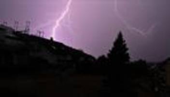 unwetter: wetterdienst erwartet heftige gewitter in sachsen