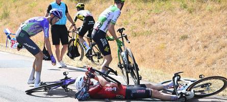 Auch ein Sturz kann Georg Zimmermann bei der Tour de France nicht stoppen