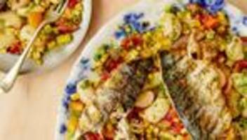 gegrillte makrele: ein bisschen meer aus dem garten