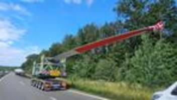 Sperrung A8/A81: Windradtransport am Stuttgarter Kreuz: Strecke wieder frei