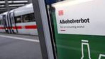 Pläne der Bahn: Union und SPD: Alkoholverbot mit Bahn-Personal durchsetzen