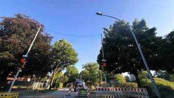 Teilsperrung auf der Ulzburger Straße: Baustellenampel muss Verkehr vorerst regeln