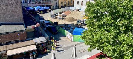 „Mit spürbaren Einschränkungen verbunden“: Am Bauernmarkt gehen die Arbeiten in die heiße Phase