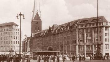 Besondere Zeitreise: Fotos zeigen die Hamburger Rathauspavillons nach dem Krieg