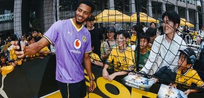 fußball-bundesliga: borussia dortmund präsentiert lila ausweichtrikot